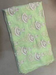 Dress Material Light Green Embroidered
