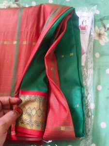 Beautiful katan Saree with Blouse