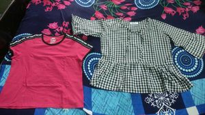 Cute Pink & Gingham Tops Combo