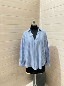 H&amp;M Oversized Striped  Blouse
