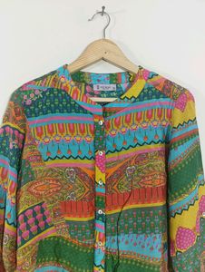 Multicolor Printed Western Top (Women)