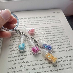Glitter Bottle Keychain