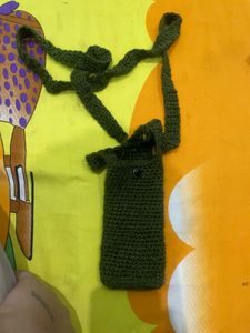 Handmade Crochet Sling mobile Pouch