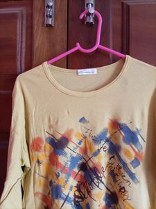Abstract Graphic Print Long Sleeve Tee