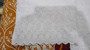 White Chikankari Palazzo Pants