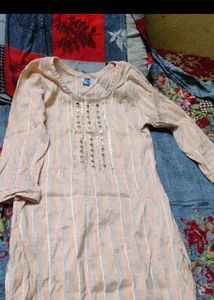Striped Kurta with Embellishments