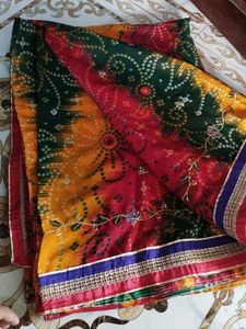 Vibrant Bandhani Saree