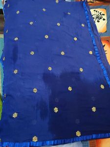 Royal Blue Embroidered Kurta Hardly wored