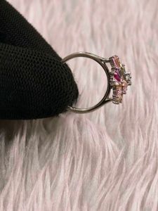 Vibrant Gemstone Statement Ring 925 silver