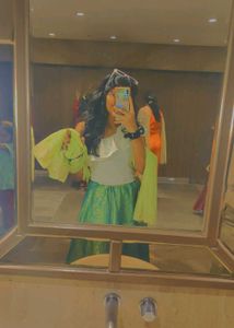 Green Yellow Lehenga Choli