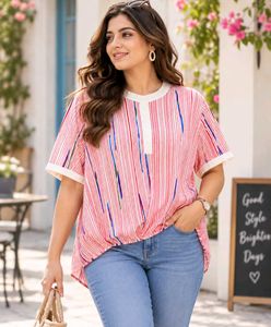 Chic Striped Casual Top