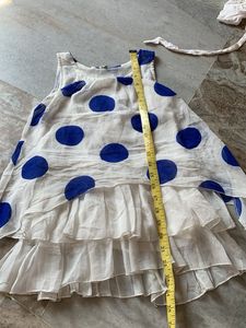 Chic Polka Dot Layered Kurta
