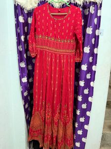 Beautiful Red Ethnic Gown