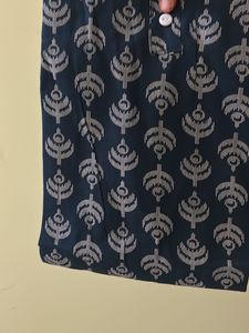 Stylish Blue Printed Kurta