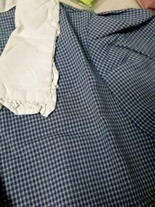 Blue Gingham Button-Up Shirt no 105