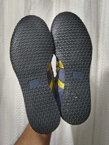 Onitsuka Tiger Dark Blue &amp; Gold Shoes