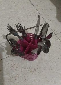 Stylish Cutlery Set with Holder