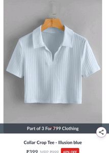 SSS Crop Top - Illusion Blue
