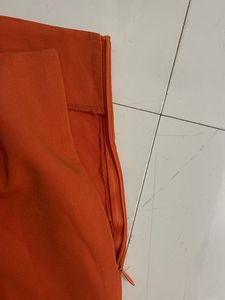 Orange Flared Leg Pants