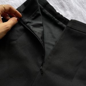 Elegant Black Midi Skirt