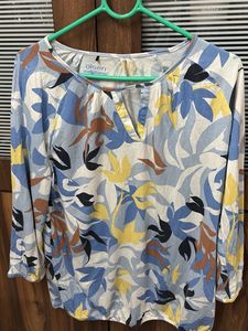 Olsen Floral Print Long Sleeve Top