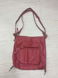 Chic Red Hobo Bag