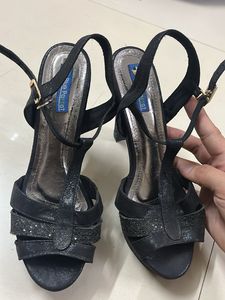 Black Sparkly Platform Heels size 36