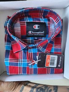 Champion Men's Plaid Button-Down Shirt