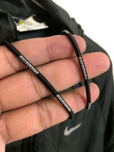 NIKE Dri Fit Full Zip Up Black Hooded Jacket