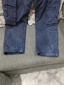 Blue Denim Cargo Pants...