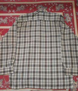 Members Only-Style-UP  branded Original cream - black Check terycot  full  sleeved shirt