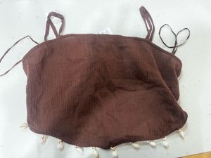 Boho Shell Trim Camisole Top