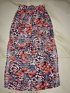 H&amp;M Multicoloured Printed Satin Skirt