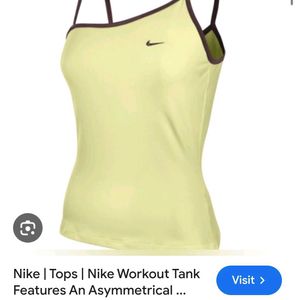 Nike Yellow Workout Tank Top