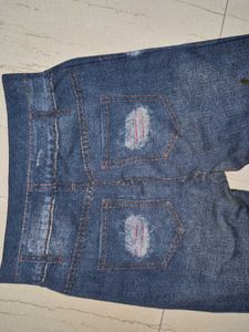 Hand-Painted Patch Jeggings.