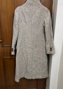 Faux Fur Collar Single Breasted Overcoat
