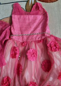 Pink Gown With Inner
