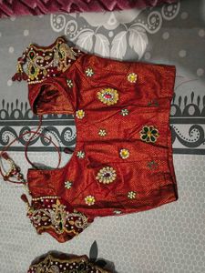 Heavy Bridal Maroon Stone work Lehenga