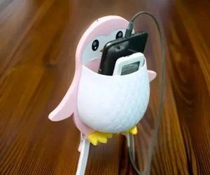 Cute Penguin Phone Charging Holder