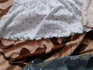 3 Combo frocks of baby girl and two skirts