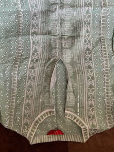 W branded Mint  Green embellished Kurti
