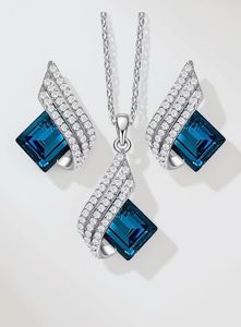 Elegant Blue Stone Jewelry Set💙