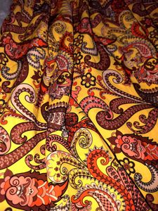 Boho Paisley Print Midi Dress with side zip💯
