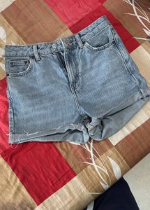 Blue Denim Shorts