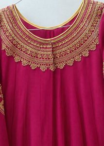 ₹899 Only🔥 Rani Pink Anarkali Kurta Set+Dupatta