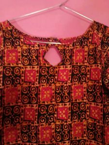 Beautiful Stitched Boat neck kurta