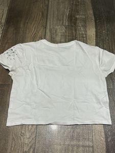 Graphic Print Cropped T-Shirt