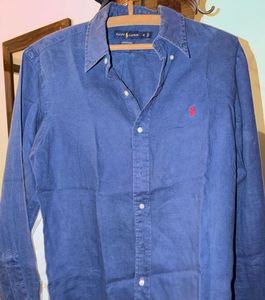 Ralph Lauren Men's Blue Button-Down Shirt
