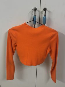 Orange Flower Graphic T-shirt