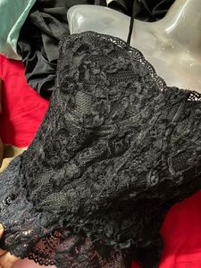 Elegant Black Lace Cami Top